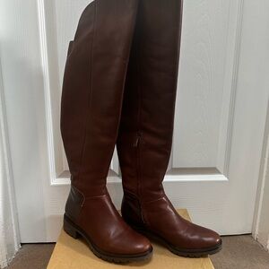 COLE HAAN “Parson” Waterproof knee high boot in Chestnut, SZ 7